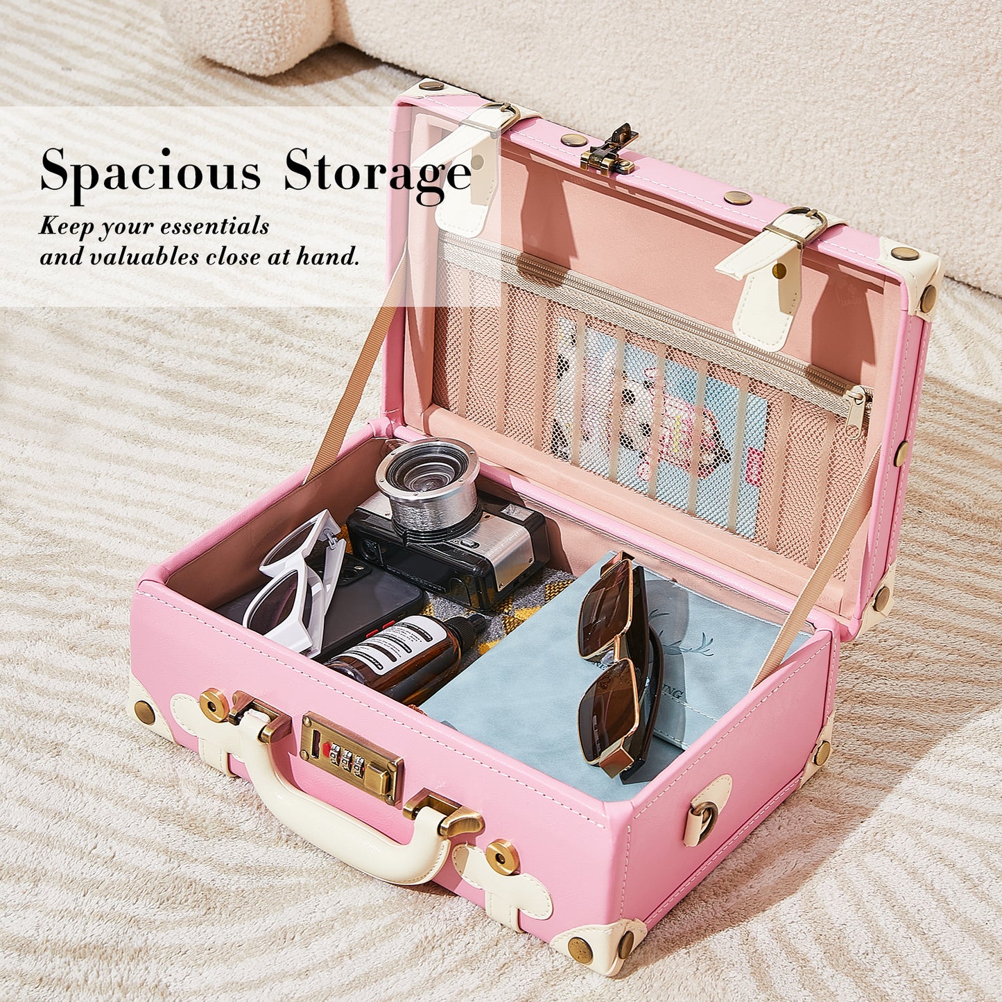 Baby Keepsake Case Handmade Memory Storage Box, Rose Pink, 13''