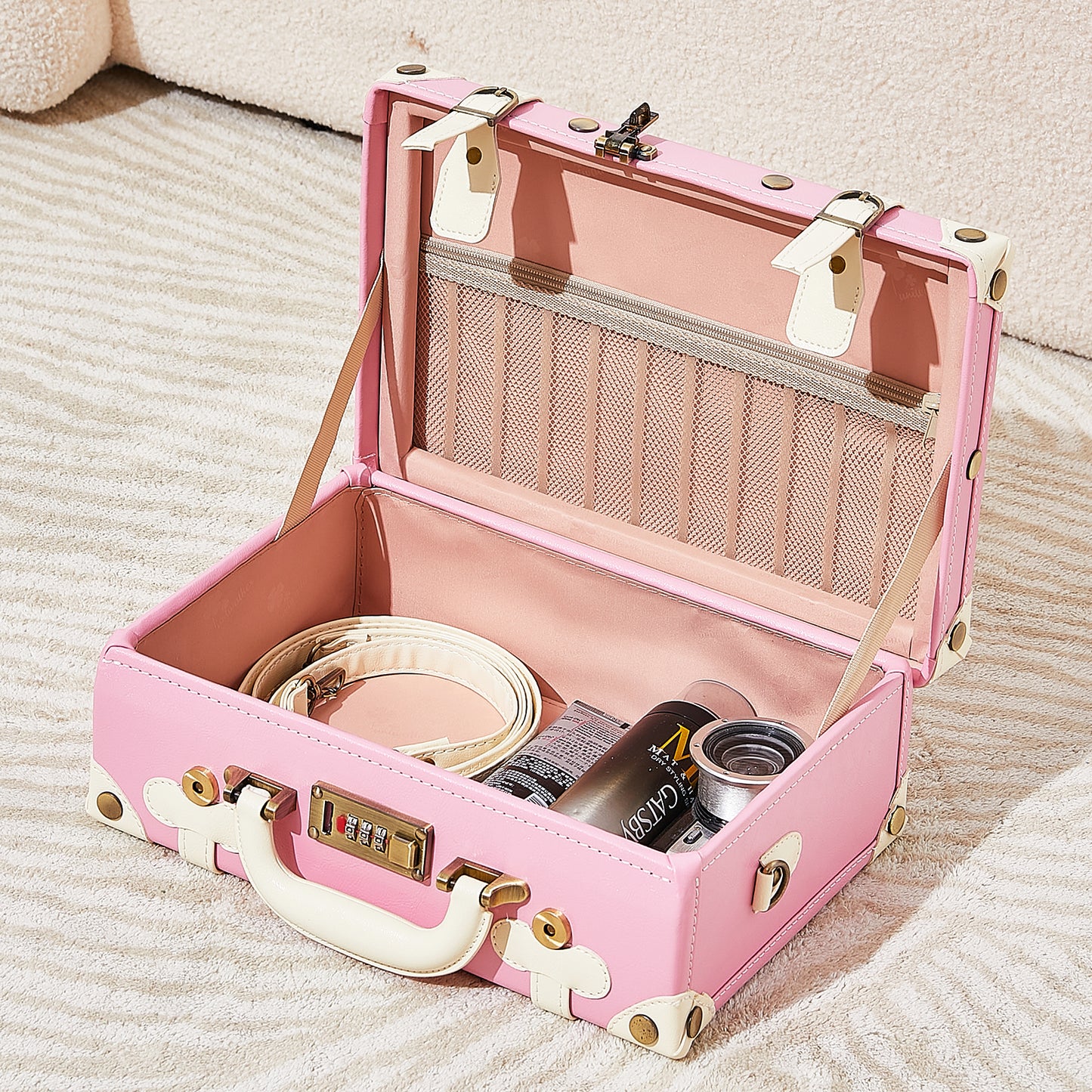 Baby Keepsake Case Handmade Memory Storage Box, Rose Pink, 13''
