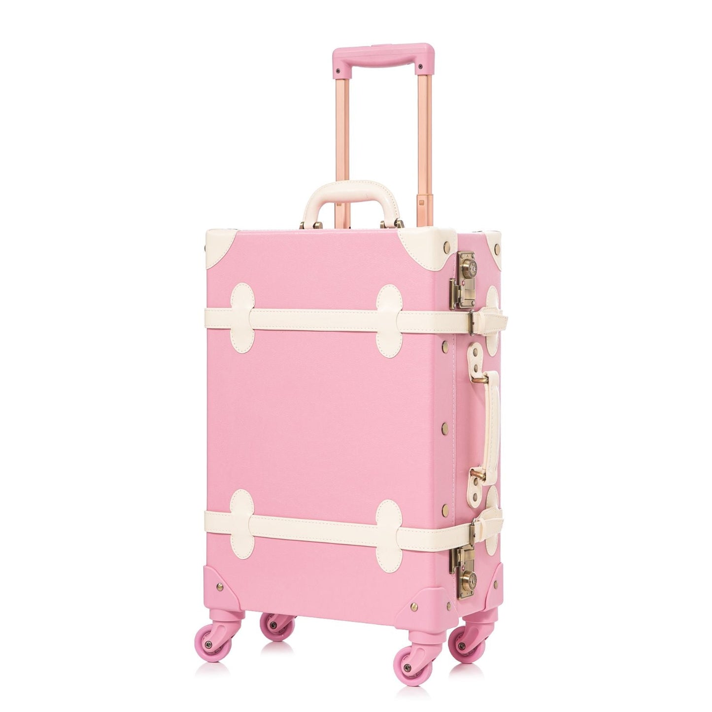 Uniwalker 20" Vintage Luggage - Pink