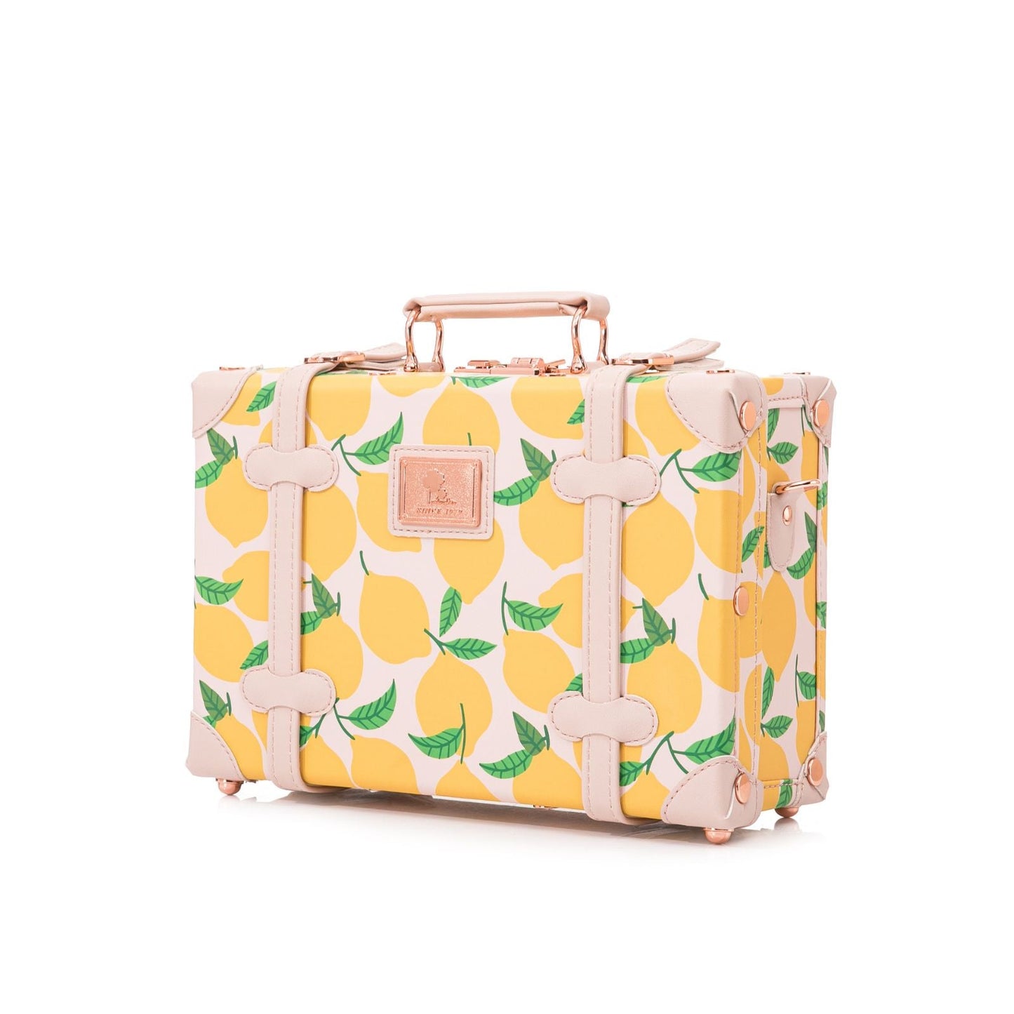 Uniwalker 12" Vintage Luggage - Lemon Print