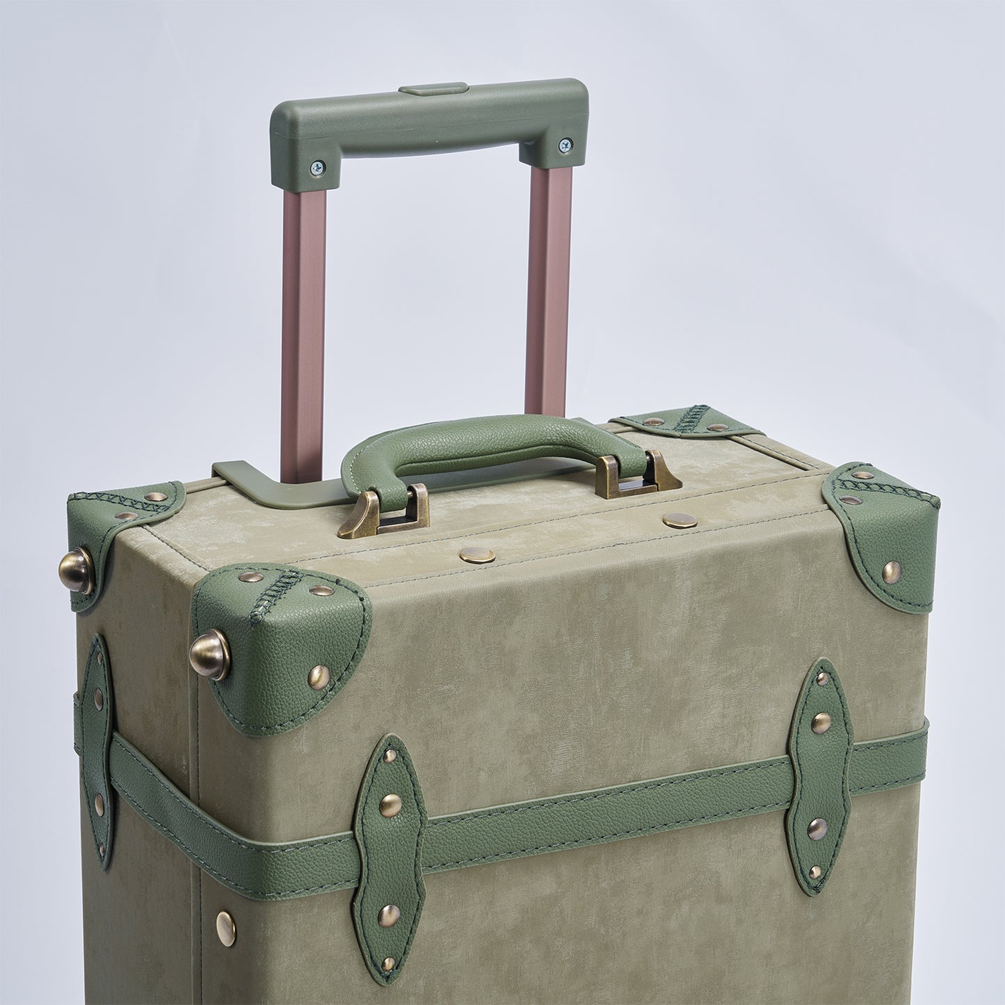UNIWALKER Vintage Luggage Set, Moss Green
