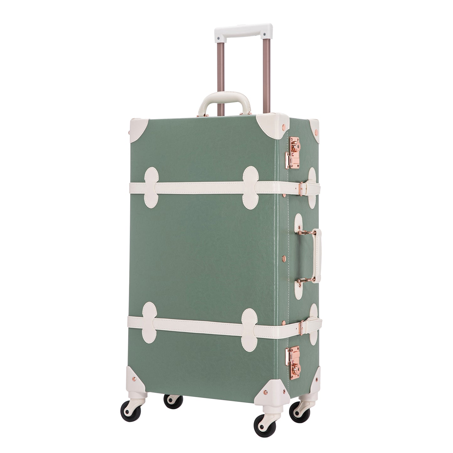 UNIWALKER Vintage Luggage Set, TSA Key Lock, Mint