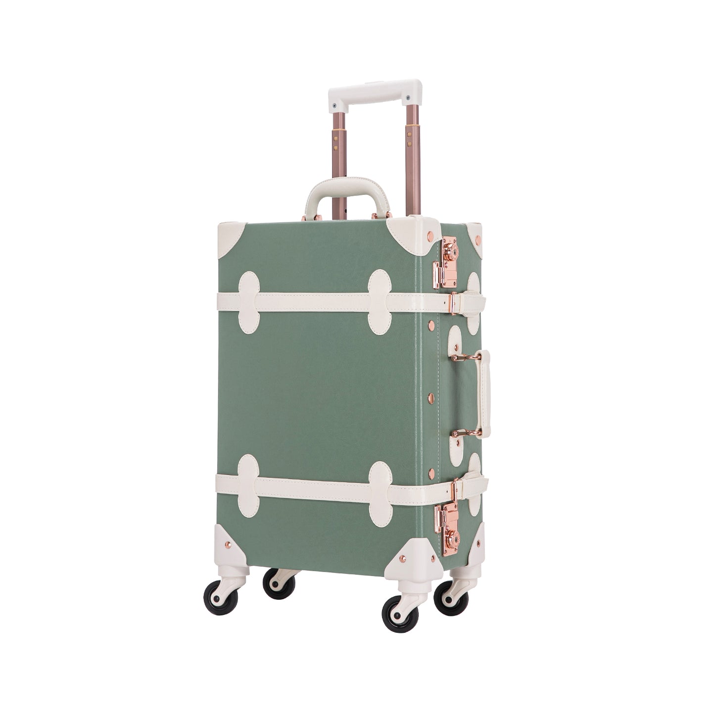 UNIWALKER Vintage Luggage Set, TSA Key Lock, Mint