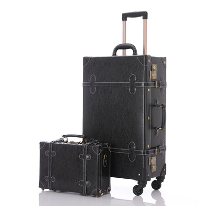 UNIWALKER Vintage Luggage Set, TSA Key Lock, Black