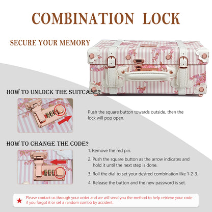 Baby Keepsake Case Handmade Memory Storage Box, Pink Floral, 13''