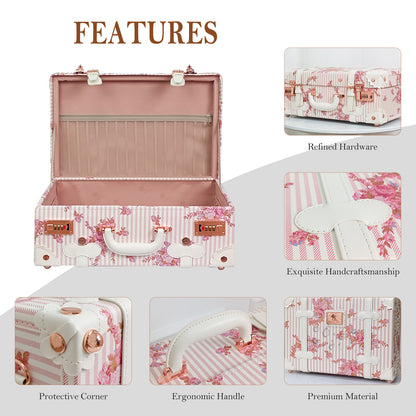 Baby Keepsake Case Handmade Memory Storage Box, Pink Floral, 18''