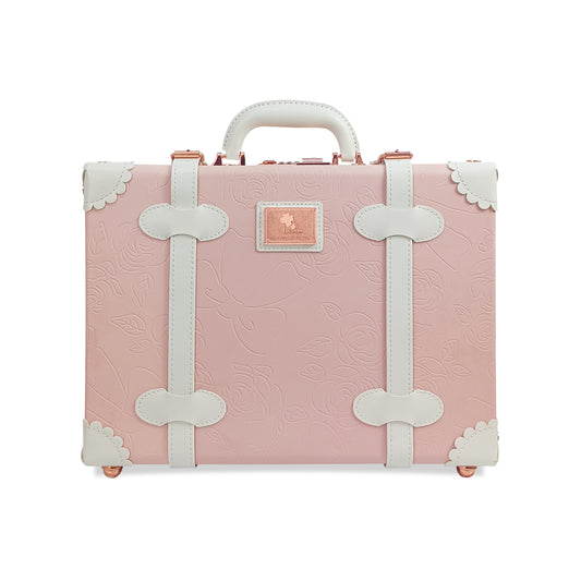 Baby Keepsake Case Handmade Memory Storage Box, Embossed Pink, 16''
