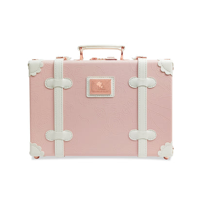 Baby Keepsake Case Handmade Memory Storage Box, Embossed Pink, 13''