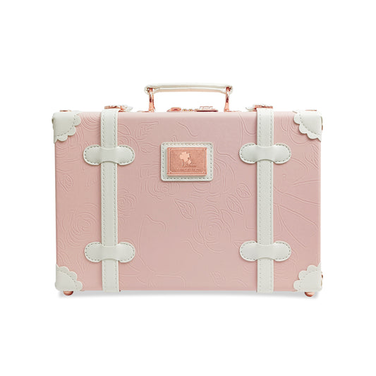 Baby Keepsake Case Handmade Memory Storage Box, Embossed Pink, 13''