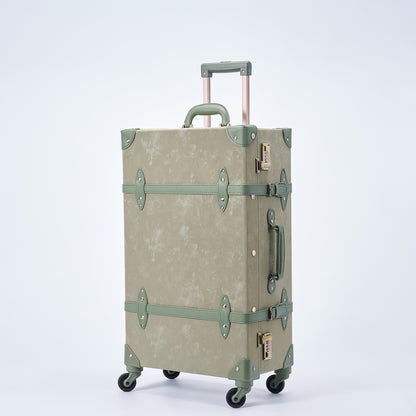 UNIWALKER Vintage Luggage Set, Emerald Green