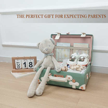 Baby Keepsake Case Handmade Memory Storage Box, Mint, 13''