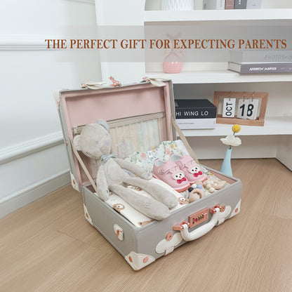 Baby Keepsake Case Handmade Memory Storage Box, Grey, 16''