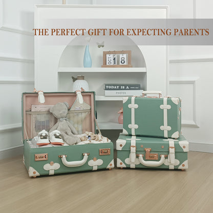 Baby Keepsake Case Handmade Memory Storage Box, Mint, 18''