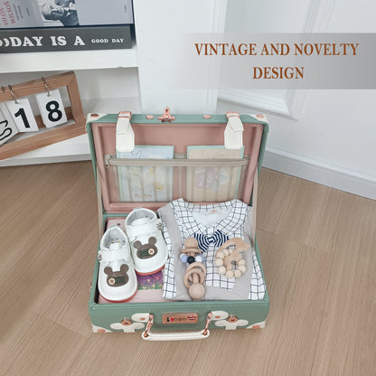 Baby Keepsake Case Handmade Memory Storage Box, Mint, 13''