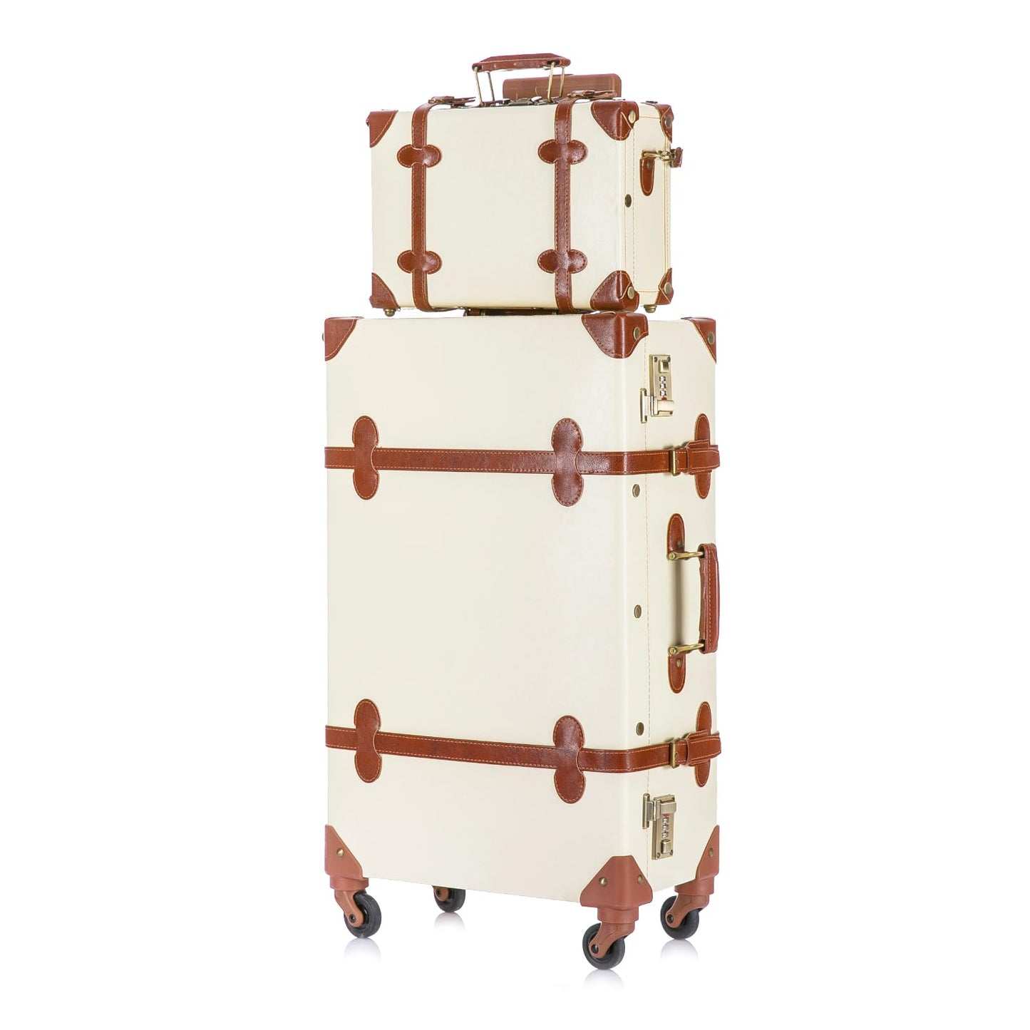 Uniwalker 12"+26" Vintage Luggage - Beige