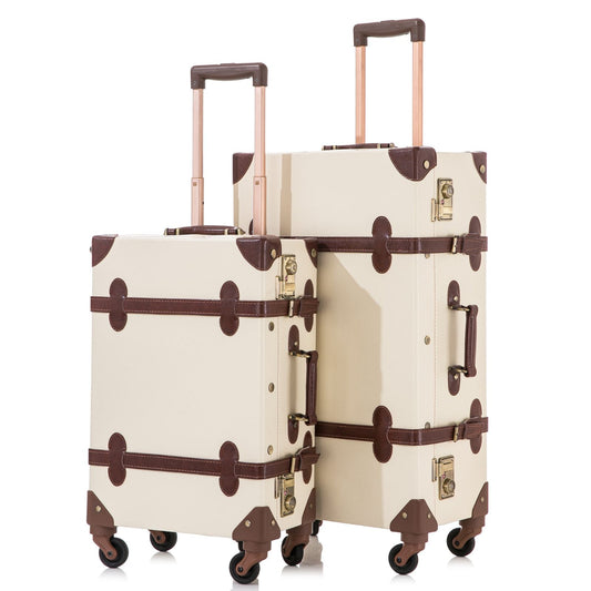 Uniwalker 20"+26" Vintage Luggage - Beige