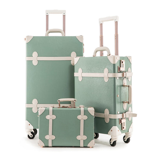 Uniwalker 12"+20"+26" Vintage Luggage - Green