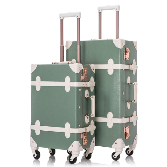 Uniwalker 20"+26" Vintage Luggage - Green