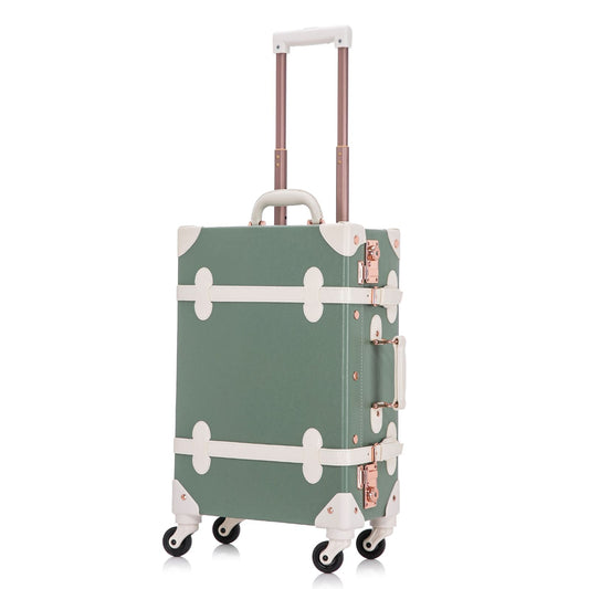 Uniwalker 20"  Vintage Luggage - Green