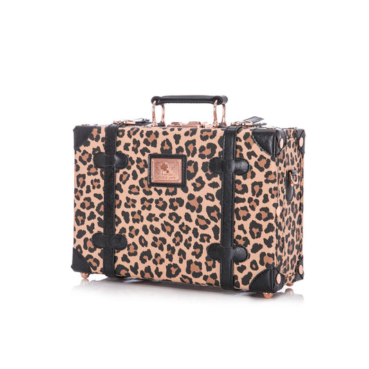 Uniwalker 12"  Vintage Luggage - Leopard Print