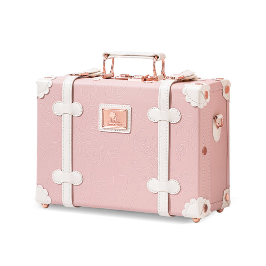 Uniwalker 12"  Vintage Luggage - Embossed Pink