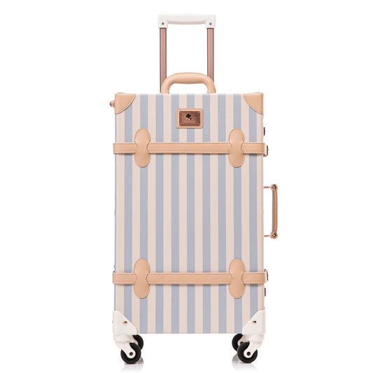 Uniwalker 26"  Vintage Luggage - Blue Stripe