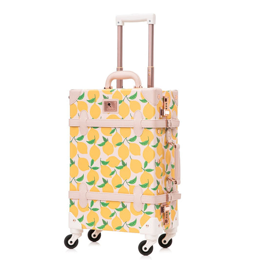 Uniwalker 20"  Vintage Luggage - Lemon Print