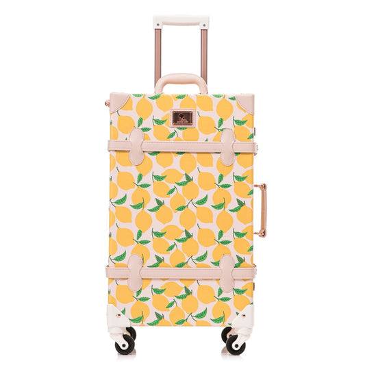 Uniwalker 26"  Vintage Luggage - Lemon Print