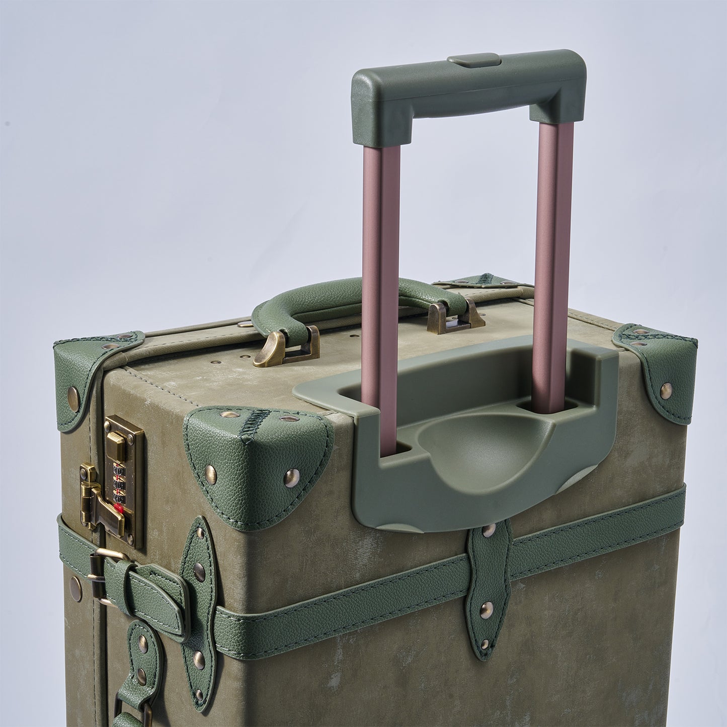 UNIWALKER Vintage Luggage Set, Emerald Green