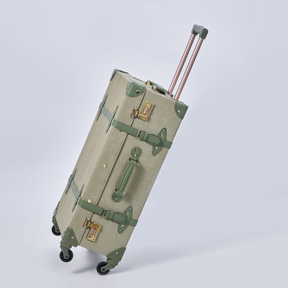 UNIWALKER Vintage Luggage Set, Moss Green