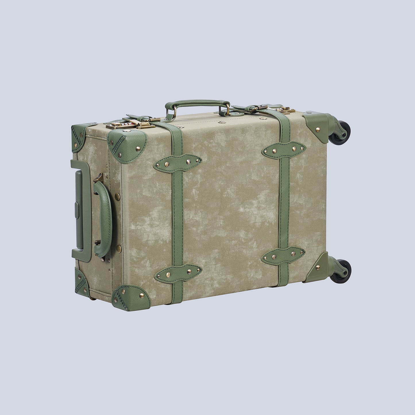 UNIWALKER Vintage Luggage Set, Moss Green