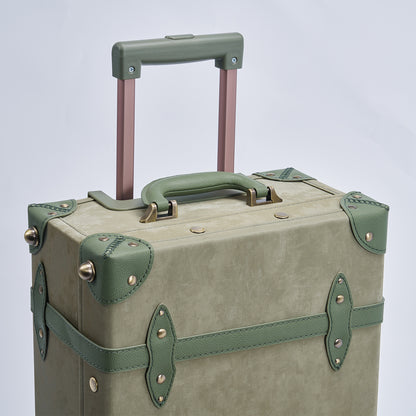 UNIWALKER Vintage Luggage Set, Moss Green