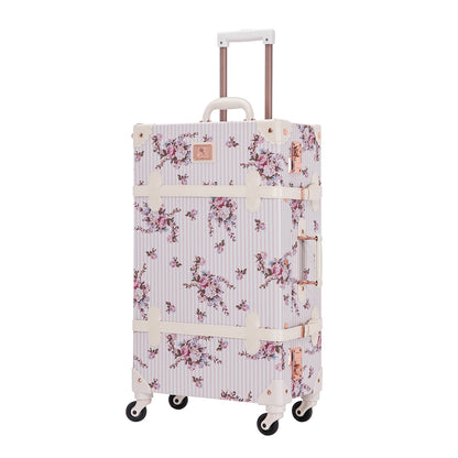 UNIWALKER Vintage Luggage Set, Beige Floral