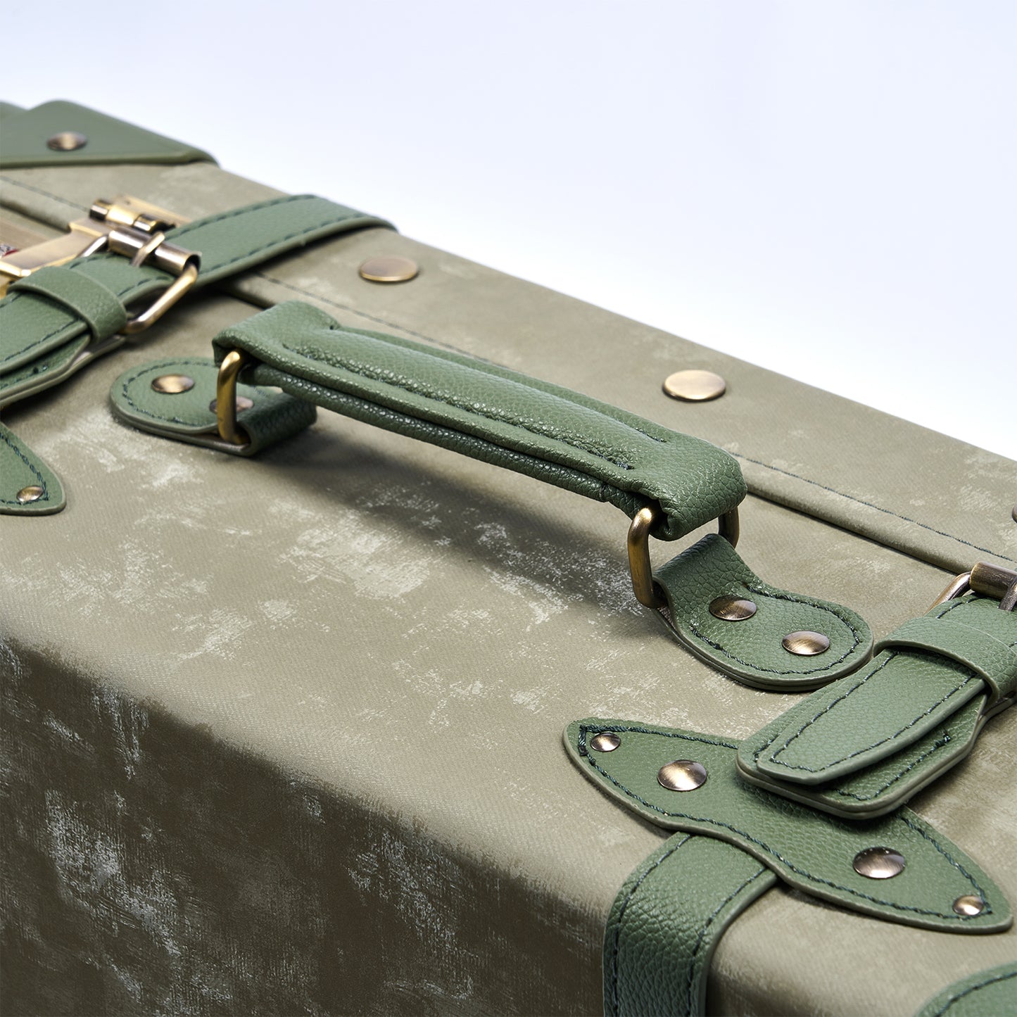UNIWALKER Vintage Luggage Set, Emerald Green