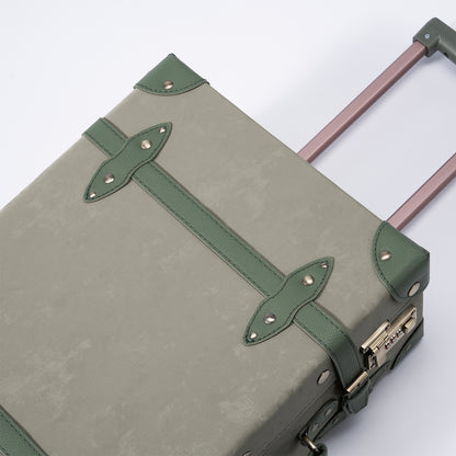 UNIWALKER Vintage Luggage Set, Moss Green