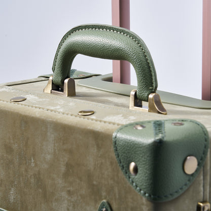 UNIWALKER Vintage Luggage Set, Moss Green