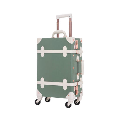UNIWALKER Vintage Luggage Set, TSA Key Lock, Mint