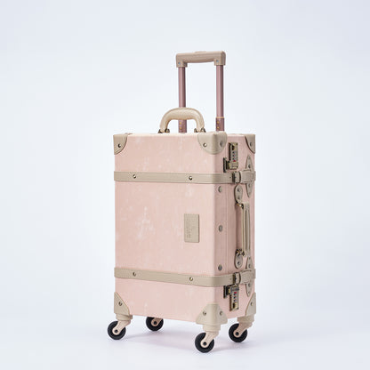 UNIWALKER Vintage Luggage Set, Velvet Pink
