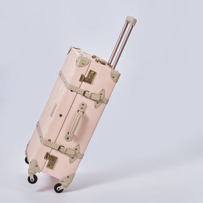 UNIWALKER Vintage Luggage Set, Velvet Pink