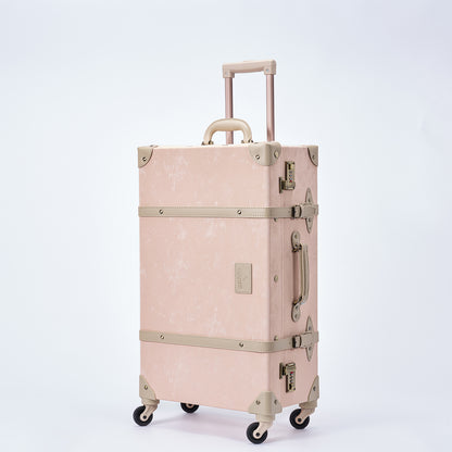 UNIWALKER Vintage Luggage Set, Velvet Pink