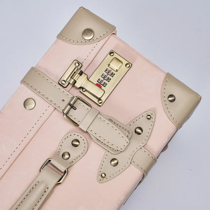 UNIWALKER Vintage Luggage Set, Velvet Pink
