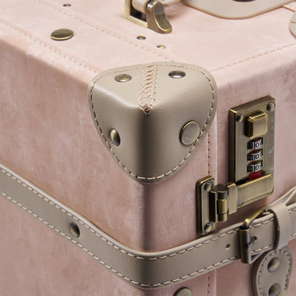 UNIWALKER Vintage Luggage Set, Velvet Pink
