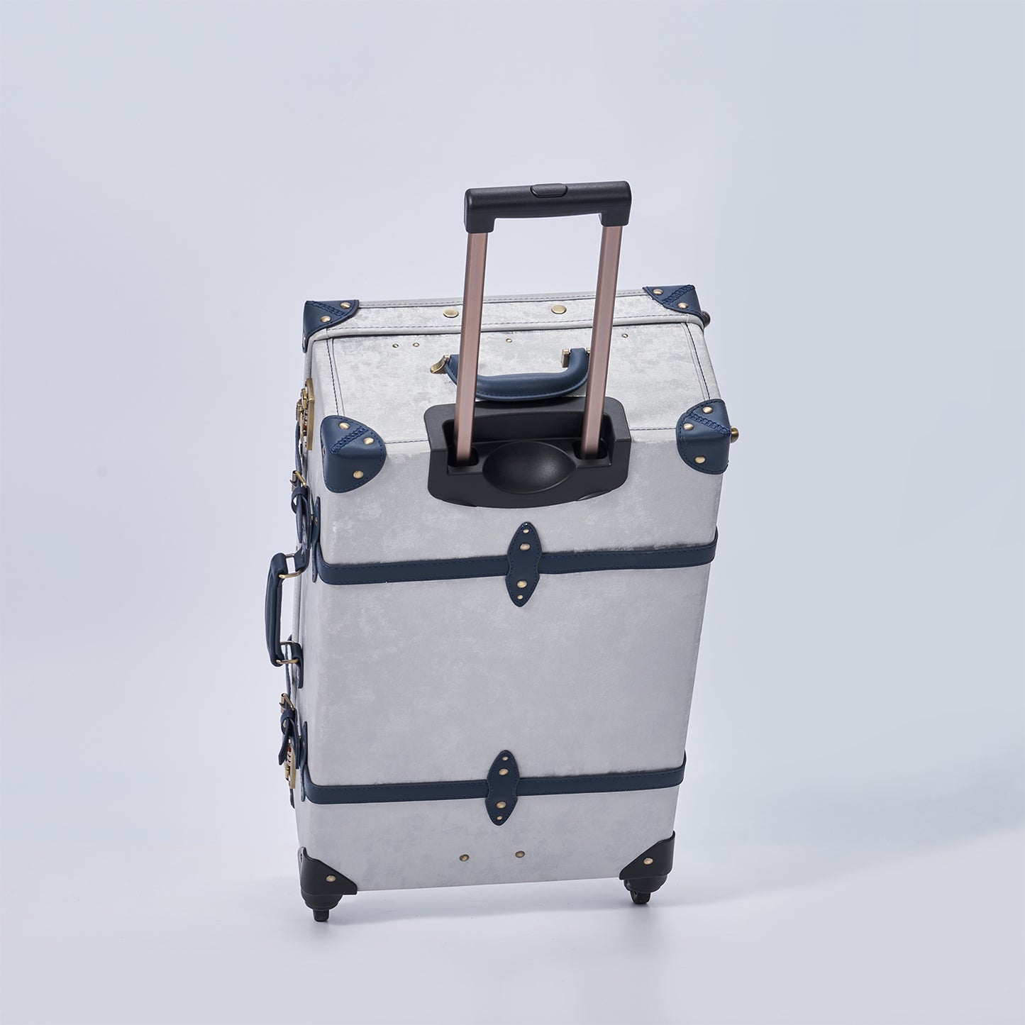 UNIWALKER Vintage Suitcase Set, Silver Grey