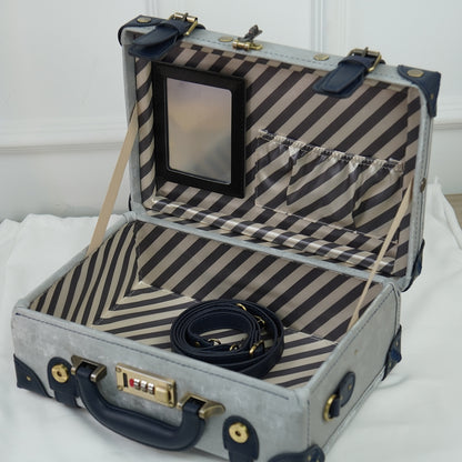 UNIWALKER Vintage Suitcase Set, Silver Grey