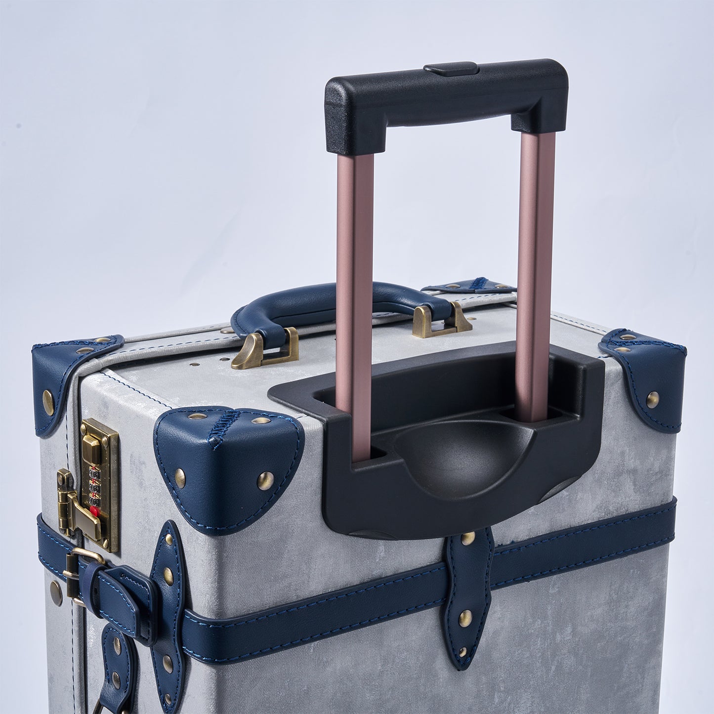UNIWALKER Vintage Suitcase Set, Silver Grey