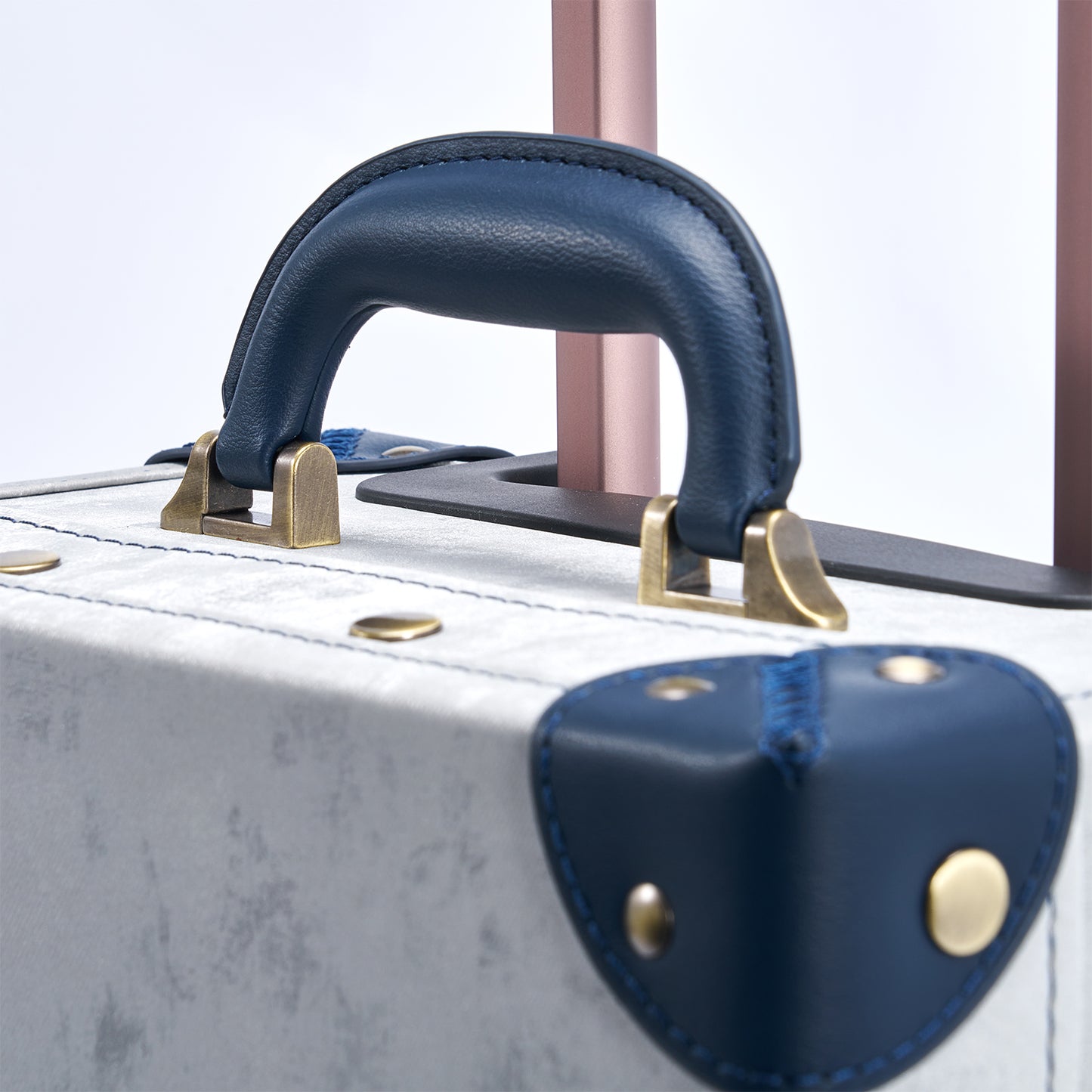 UNIWALKER Vintage Suitcase Set, Silver Grey